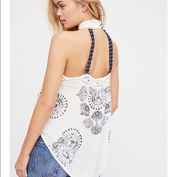 Free People Tops - NWT Free People Printed Mandolin Top